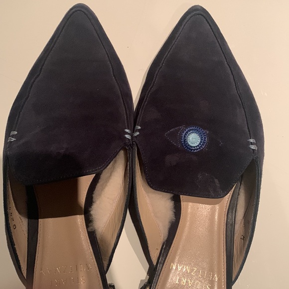 Stuart Weitzman x Gigi Hadid blue suede mule - Picture 4 of 10